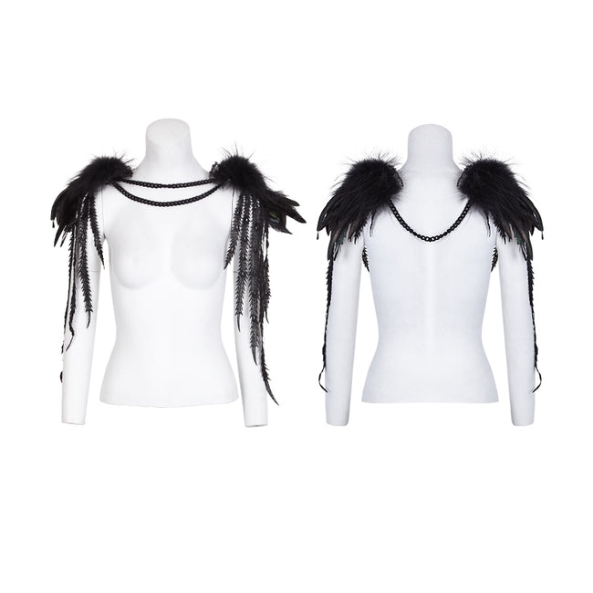 Gothic Accessories Leather Shoulder Knot With Phoenix-tail