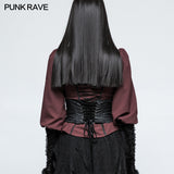 Vintage Embroidery Gothic Accessories Lolita Girdle With Exquisite Positioning Flower