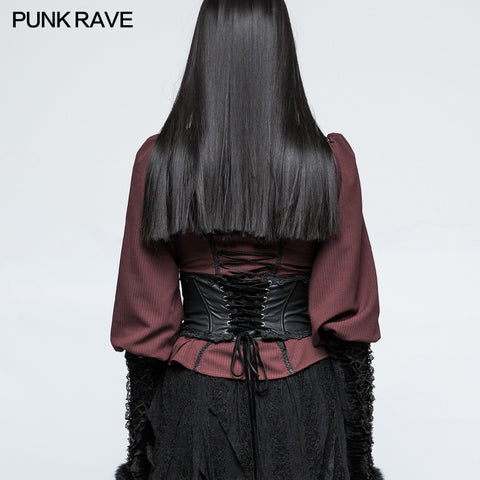 Vintage Embroidery Gothic Accessories Lolita Girdle With Exquisite Positioning Flower