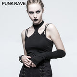 One Piece Mosaic Fashion Gothic Accessories Soft Knitting Hemming Stitching Glove