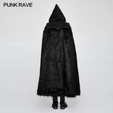 Winter Woolen Worsted Witch Long Gothic Coat For Men