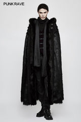 Winter Woolen Worsted Witch Long Gothic Coat For Men