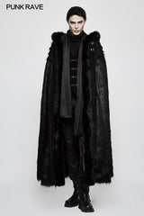 Winter Woolen Worsted Witch Long Gothic Coat For Men