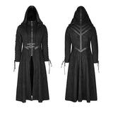 Winter Velvet Dark Angel Long Gothic Coat With Large Hat