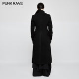 Exquisite Gorgeous Long Black Gothic Coat For Men