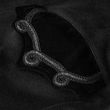 Exquisite Gorgeous Long Black Gothic Coat For Men