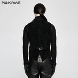 High Quality Velvet Printing Gothic Vest For Men
