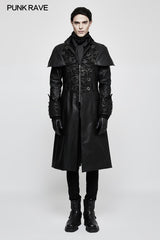 Steampunk Gorgeous Vintage Leather Punk Coat Medium Style