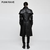 Steampunk Gorgeous Vintage Leather Punk Coat Medium Style
