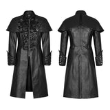 Steampunk Gorgeous Vintage Leather Punk Coat Medium Style