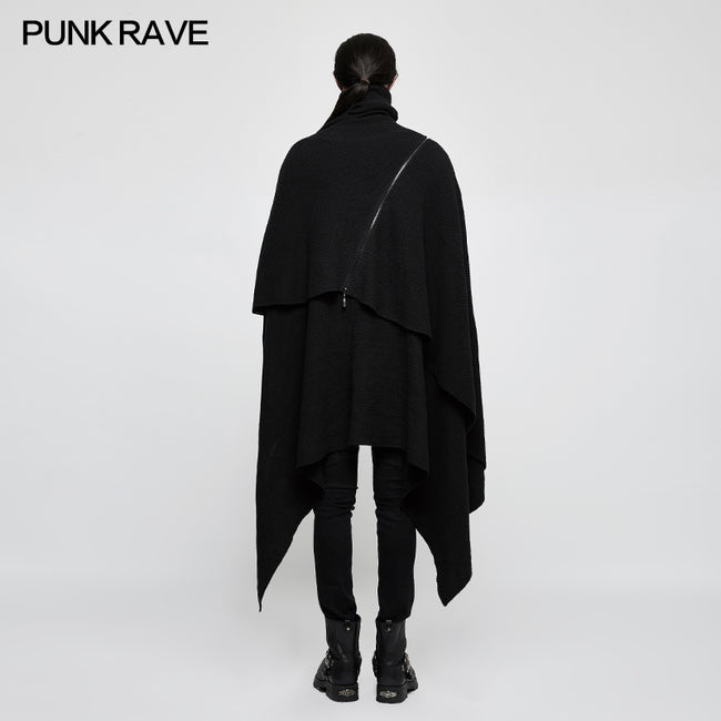 Irregular Gothic Style Loose Punk Sweaters Simple Pullover Joker Style