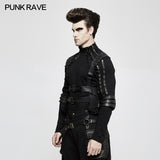 Rough-texture Punk Accessories Straps With Bags And Adjustable Buckle