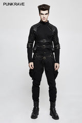 Rough-texture Punk Accessories Straps With Bags And Adjustable Buckle