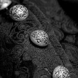 Steampunk Vintage Jacquard Punk Jacket  Informal Style Fake Two Piece