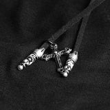Sexy Off The Shoulder Slim Gothic T-shirt Tie Rope Necklace Top