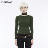 Daily Soft Split Punk Sweater With Separate Collar