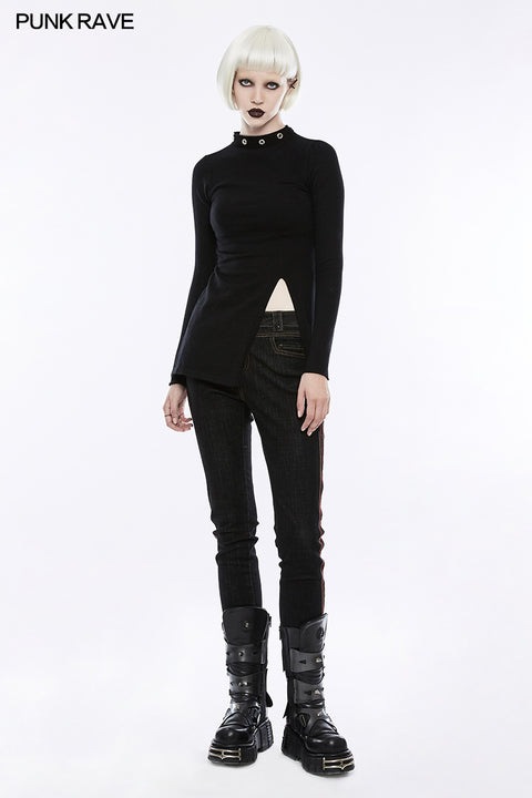 Personality Diablo Split Wool Punk Sweater