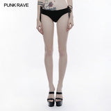 High Elastic Gothic Accessories Lace Sexy Swimwear Bottom