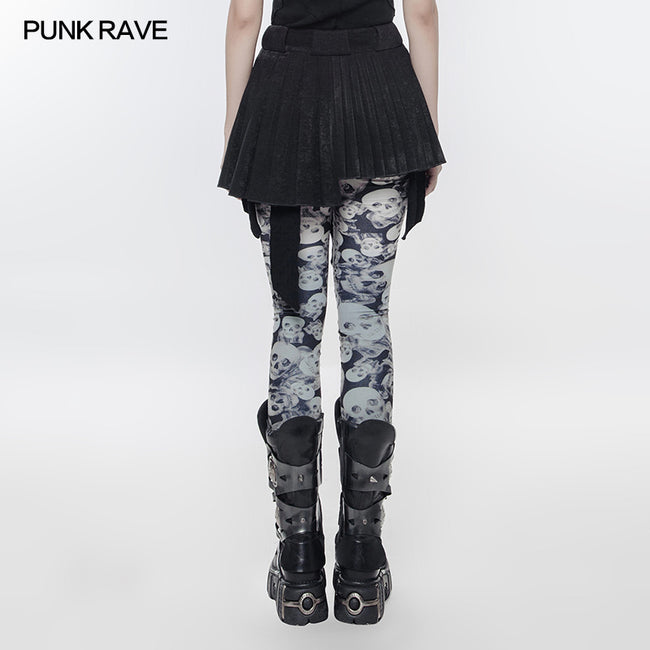 Mini Pleated Irregular Punk Skirt