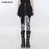 Mini Pleated Irregular Punk Skirt