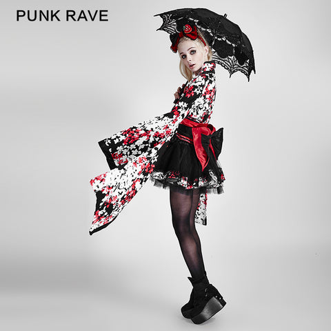 Knee-length Cute Kimono Lolita Dress For Girls