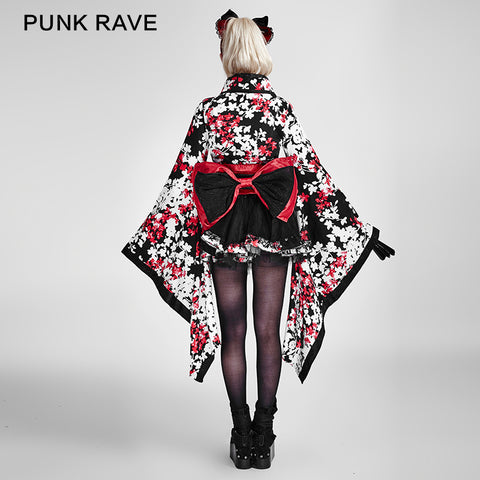 Knee-length Cute Kimono Lolita Dress For Girls