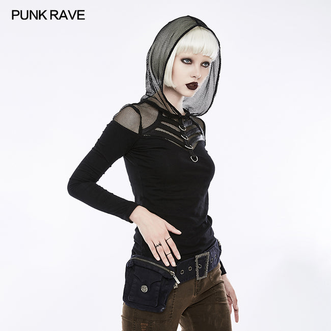 Personality Punk Accessory Removable Belt With Vertical Bag