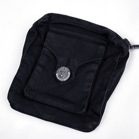 Personality Punk Accessory Removable Belt With Vertical Bag