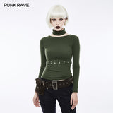 Personality Punk Accessory Removable Belt With Vertical Bag