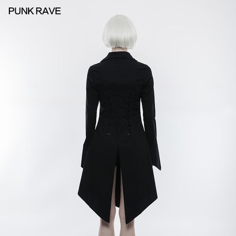Figuring Style Gothic Shirt Long Blouse With Bat Wing Collar