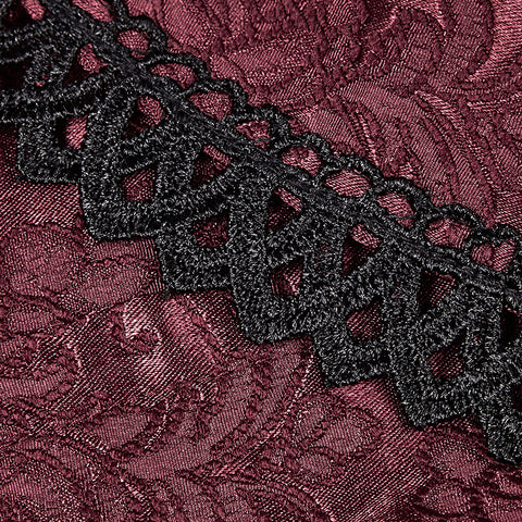 Gorgeous Jacquard Fabric Gothic Coat For Women