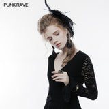 Mesh Fabric Punk Accessory Lace Steampunk Glove