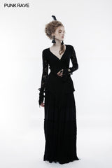 Mesh Fabric Punk Accessory Lace Steampunk Glove