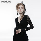 Mesh Fabric Punk Accessory Lace Steampunk Glove