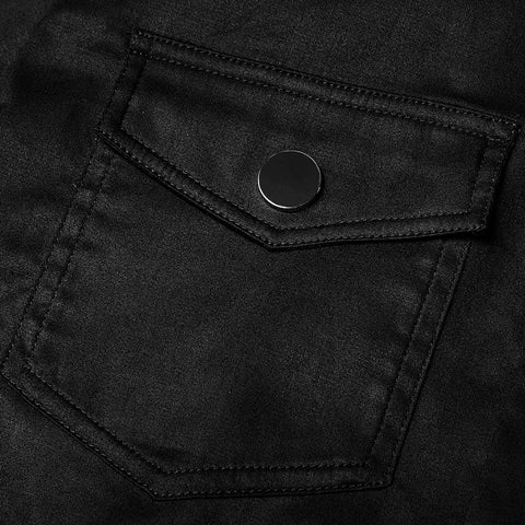 Simple Daily Wear Short Sleeve Punk Shirt For Men