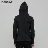 Daily Hooded Micro-elastic Knitted Punk Sweater