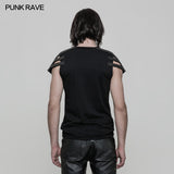 Adjustable Armor Style Punk T-shirt For Men