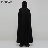 Handsome Long Irregular Uniform Gothic Cloak With Sleeve Slit On Front