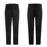 Retro Jacquard Gothic Pants High Waist Trousers