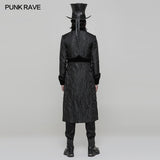 Victoria Gorgeous Long Gothic Coat Stereo Jacquard Men Jacket