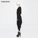 Daily A Word Collar Loose Punk Dress With Waistband