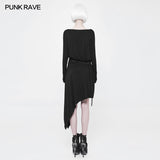 Daily A Word Collar Loose Punk Dress With Waistband