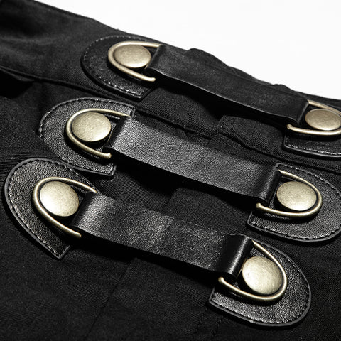 Military Elastic Twill Denim Baggy Gothic Pants For Men