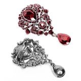 Vintage Gothic Glass Brooch Pin Accessory