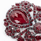 Vintage Gothic Glass Brooch Pin Accessory