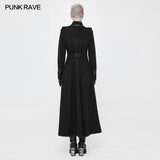 Exquisite Woolen Gothic Jacket Uniform Retro Trench Coat