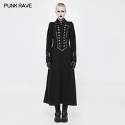 Exquisite Woolen Gothic Jacket Uniform Retro Trench Coat