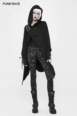 Witch Cardigan Sweater Punk Coat With Hood