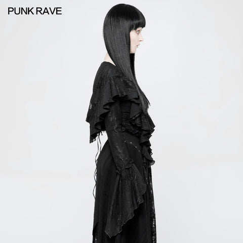 Gothic Decadent Short Coat Lace Mesh Shrug Bolero