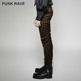 High Grade Suit Elegant Gothic Pants With Rugged Stripes